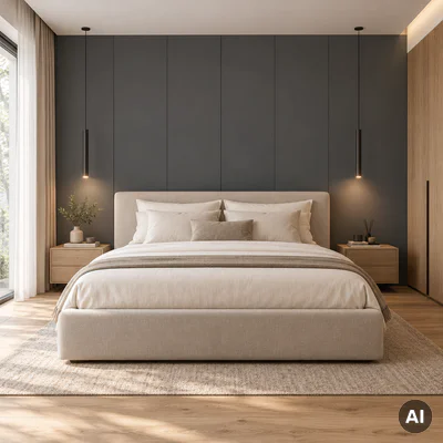 Panel ścienny dekoracyjny XL Deep Grey 60 x 265 cm, 6075086