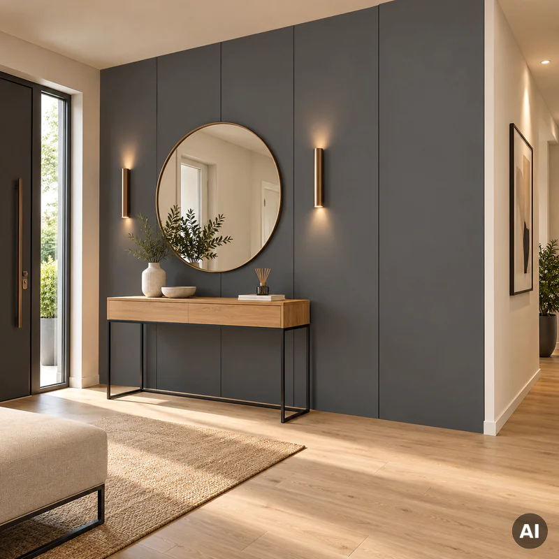 Panel ścienny dekoracyjny XL Deep Grey 60 x 265 cm, 6075086
