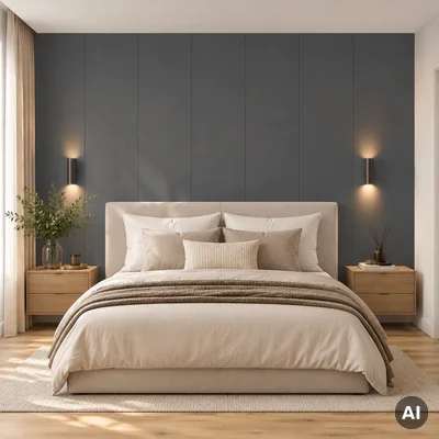 Panel ścienny dekoracyjny XL Deep Grey 60 x 265 cm, 6075086